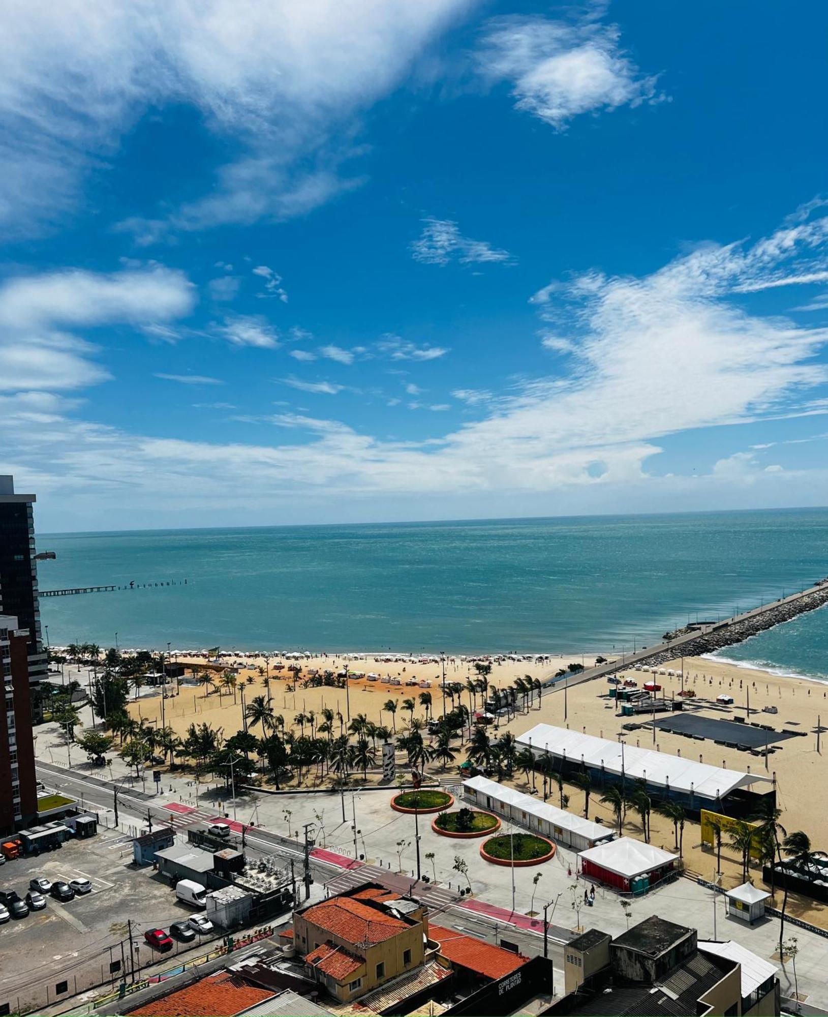 Flat Praia De Iracema Vista Mar فورتاليز المظهر الخارجي الصورة
